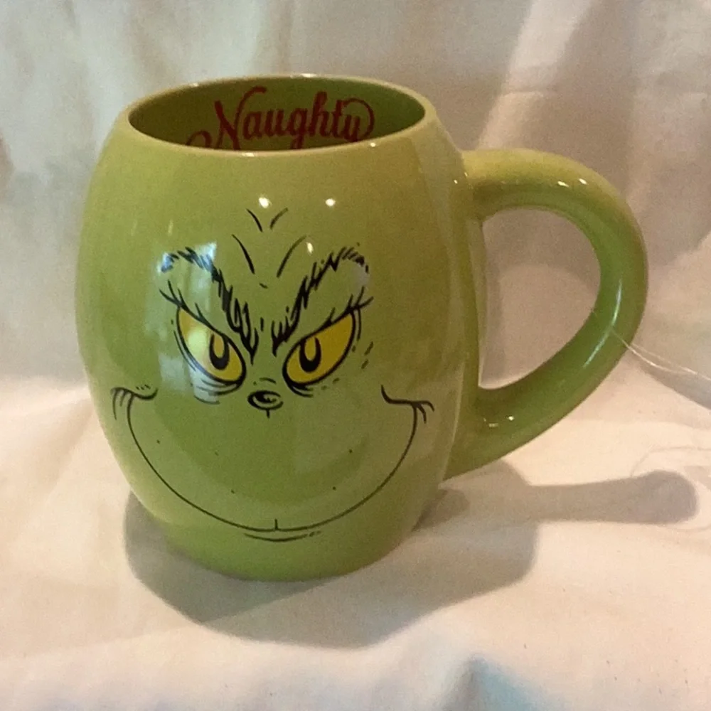 Grinch Naughty/Nice Christmas mug